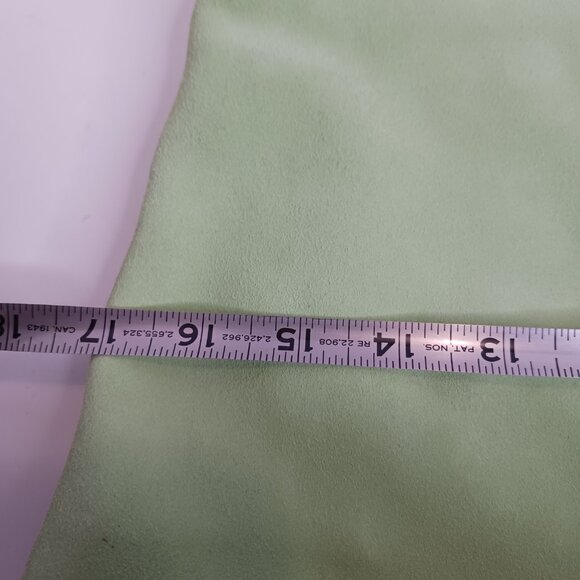 Vintage Express MCM Large Tote Light Green Suede Shoulder Bag - Picture 10 of 14